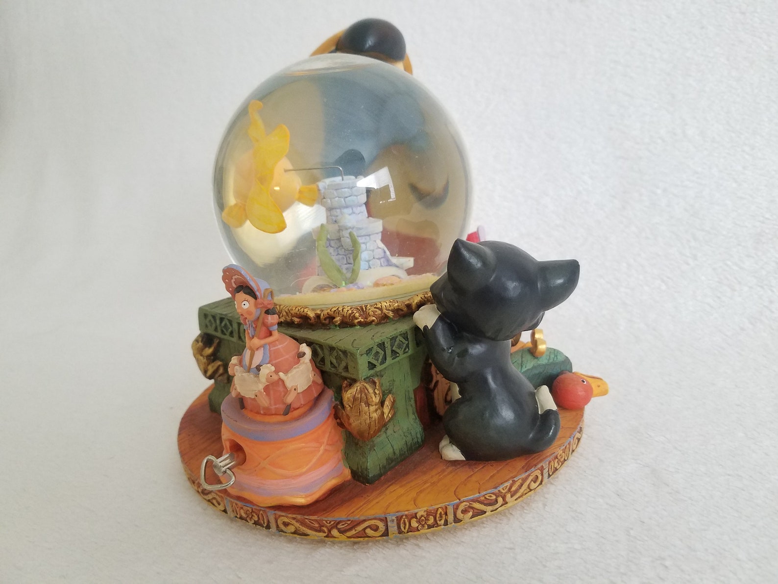 Rare Disney Pinocchio Snow Globe With Music Box That Plays Etsy