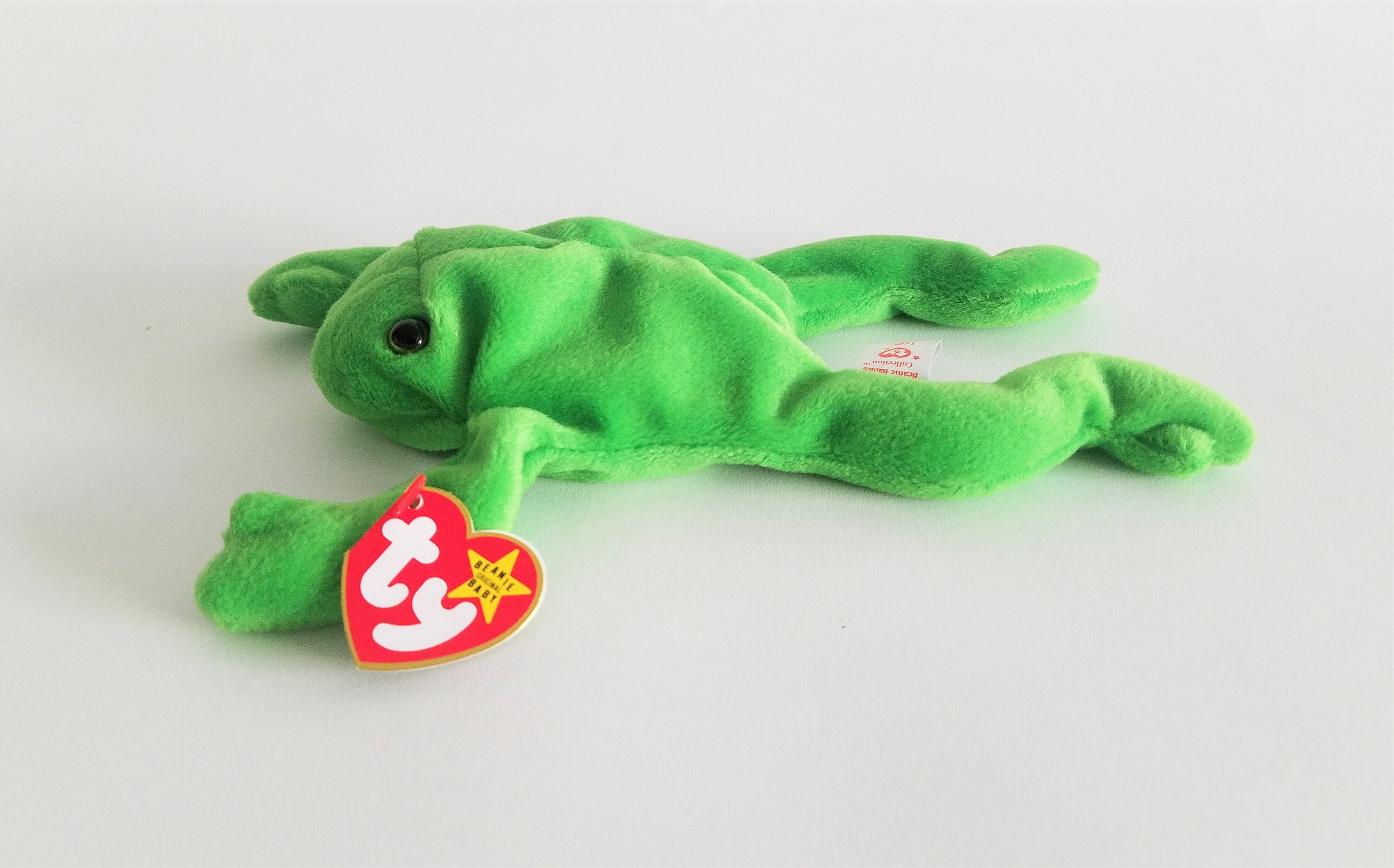 1993 legs Beanie Baby, 1 of the Rare 9 Retired Original Beanies, Green