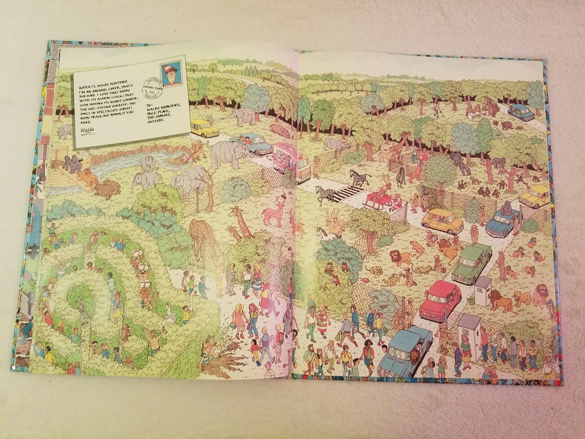 Where's Waldo RARE banned book shows topless sunbather Etsy