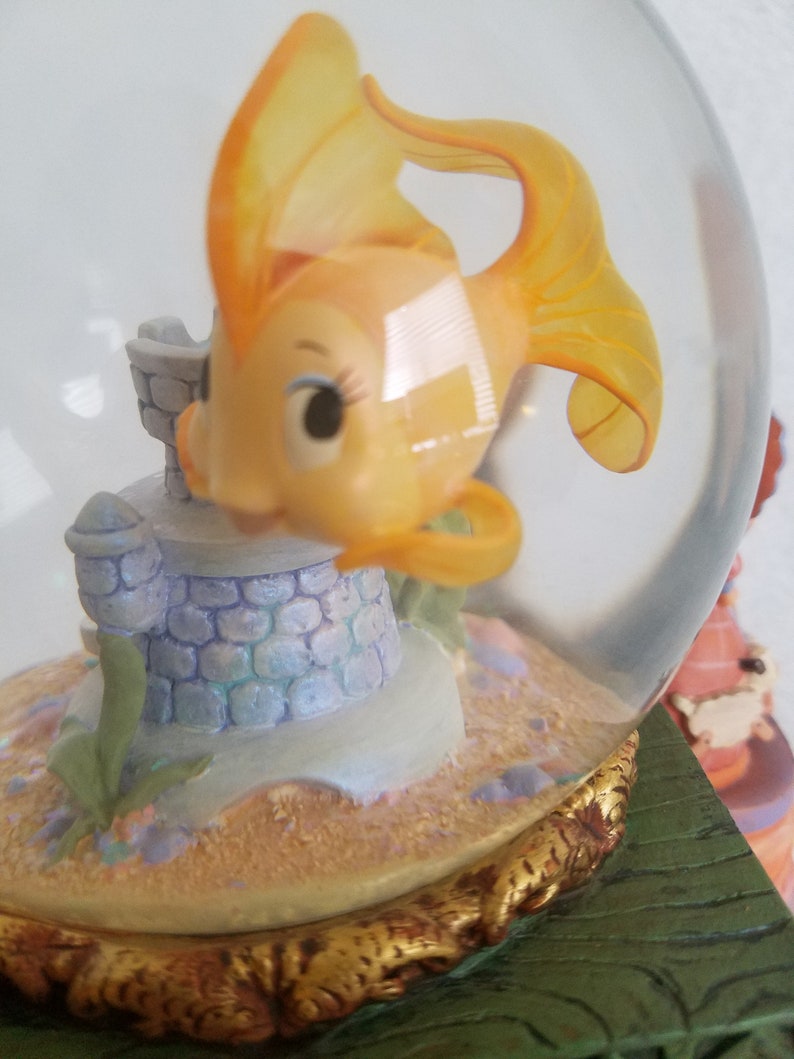 Pinocchio Snow Globe, Unique Music Box That Plays toyland by Victor