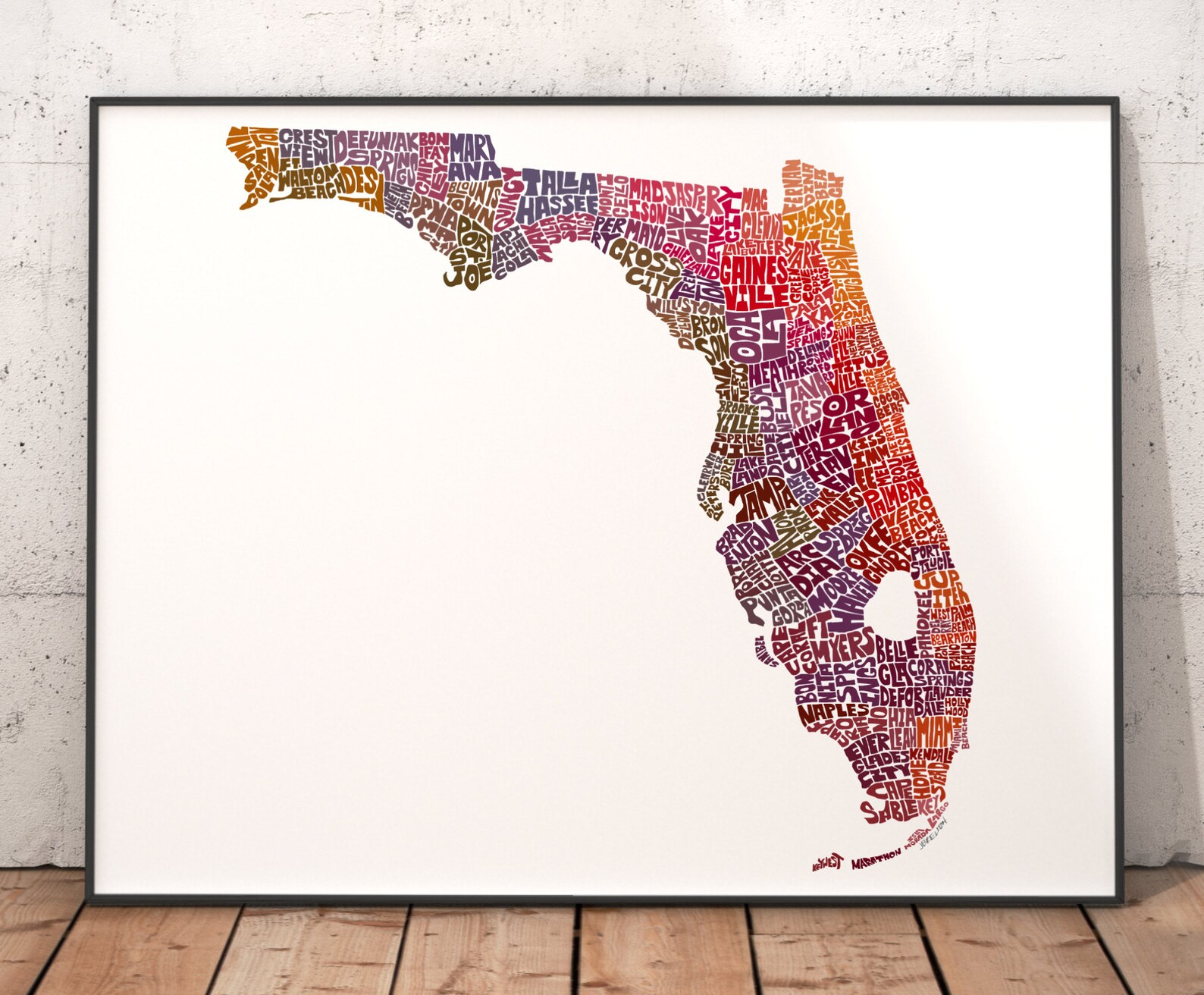 Florida Map Art Florida Art Print - Il 1588xN.2490493535 Osnt 