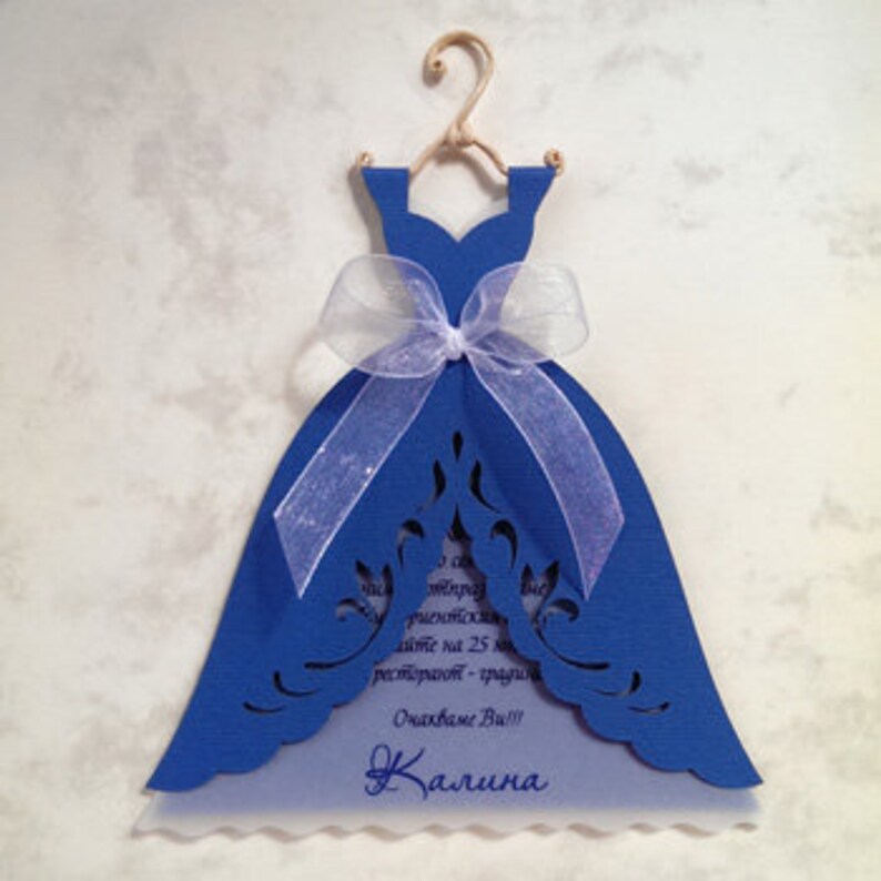 Wedding Invitations Bridal dress or Groom Suit | Etsy