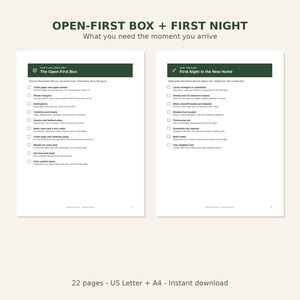 Ultimate Moving Planner | Fillable & Printable | 8-Week Moving Checklist Binder with Box Inventory and Address Change Logs | Letter + A4 immagine 8