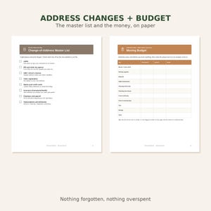 Ultimate Moving Planner | Fillable & Printable | 8-Week Moving Checklist Binder with Box Inventory and Address Change Logs | Letter + A4 immagine 7