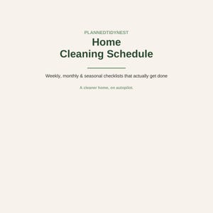 Printbaar schoonmaakschema | Wekelijkse en maandelijkse schoonmaakchecklist | Planner voor grondige schoonmaak | Huishoudelijke takenplanner | PDF (US Letter-formaat) afbeelding 1