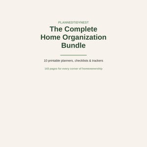 Complete bundel met printbare planners, checklists en trackers voor huiseigenaren, inclusief alles wat je nodig hebt.