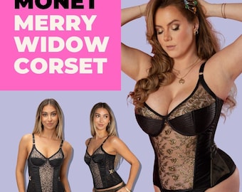 Monet Merry Widow Corset Pattern with Bra Cups (PDF Pattern)