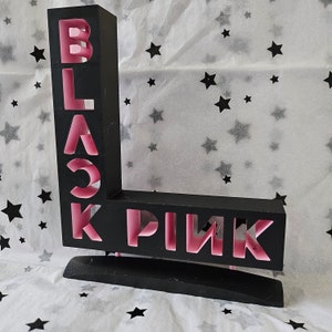 BLACKPINK- 3D print Kpop nameplate collection logo stand