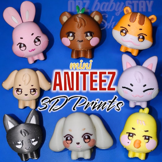 Buy ATEEZ- ANITEEZ Mini 3D Print Figures Online in India - Etsy