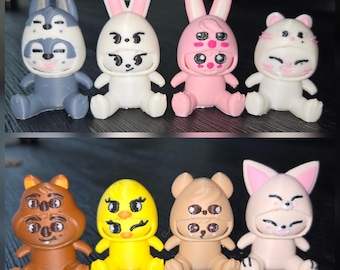Stray Kids 3D print figures, Japan Toy World Fanmeeting, Stray Kids merch,3D collectible, skzoo 3D figure, SKZoo standee, **MADE TO ORDER**