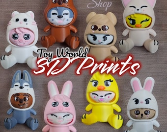 SKZOO フィギュア8個とフォトカード8枚セット SKZOO フィギュア8個と