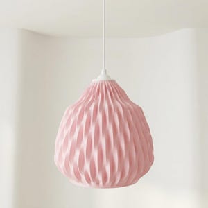 Suspension paramétrique imprimée en 3D Rosa, lustre géométrique, lampe de salon scandinave