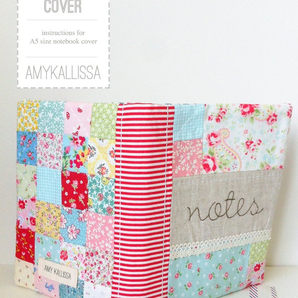 A5 Notebook Cover PDF Pattern