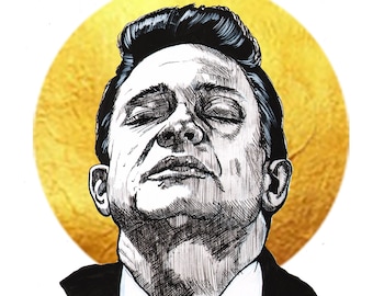 Johnny Cash Sticker II
