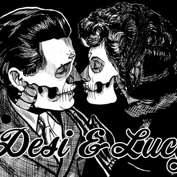 Desi & I Love Lucy Sticker