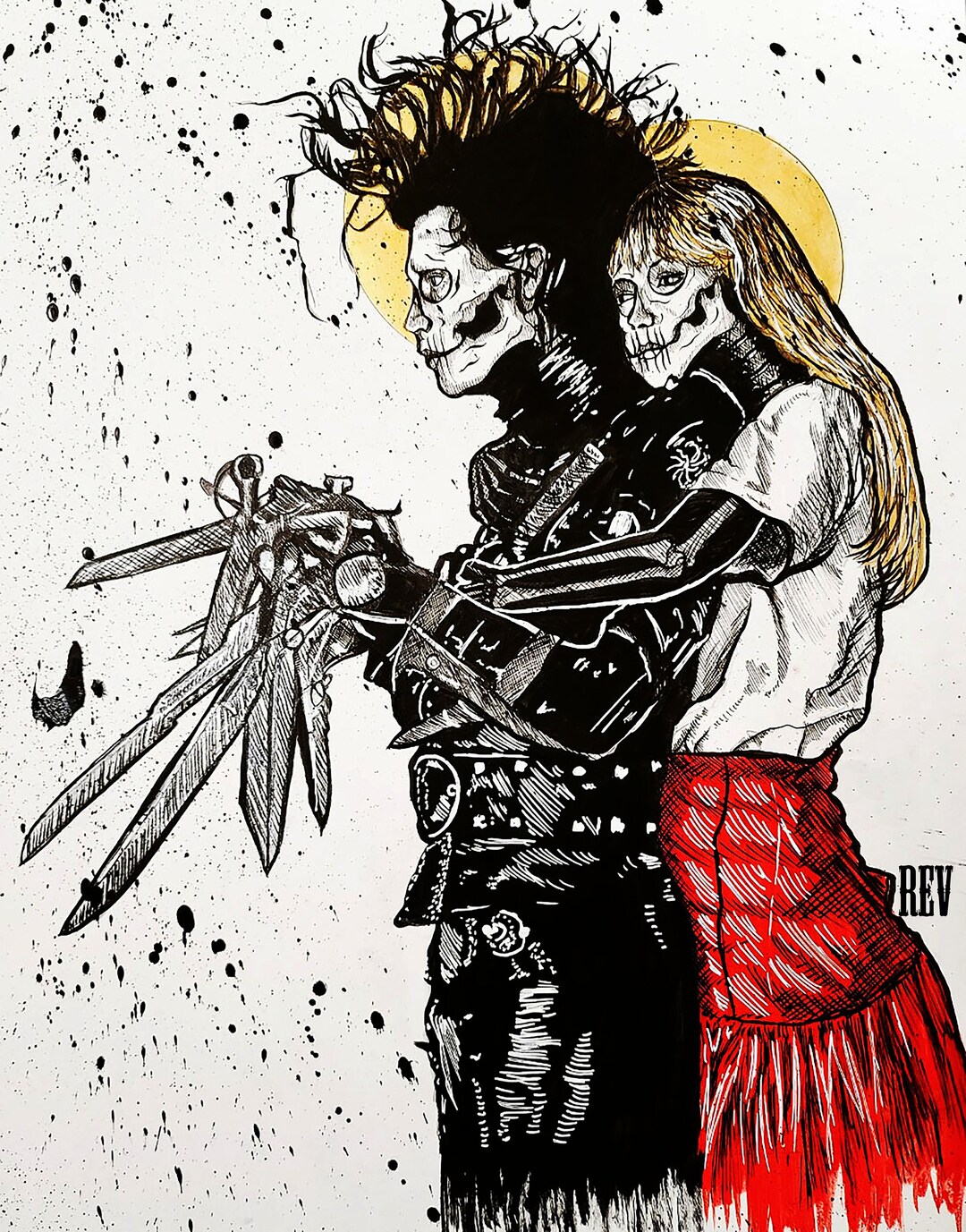 Edward Scissorhands" Sticker For Sale By By-yamselle