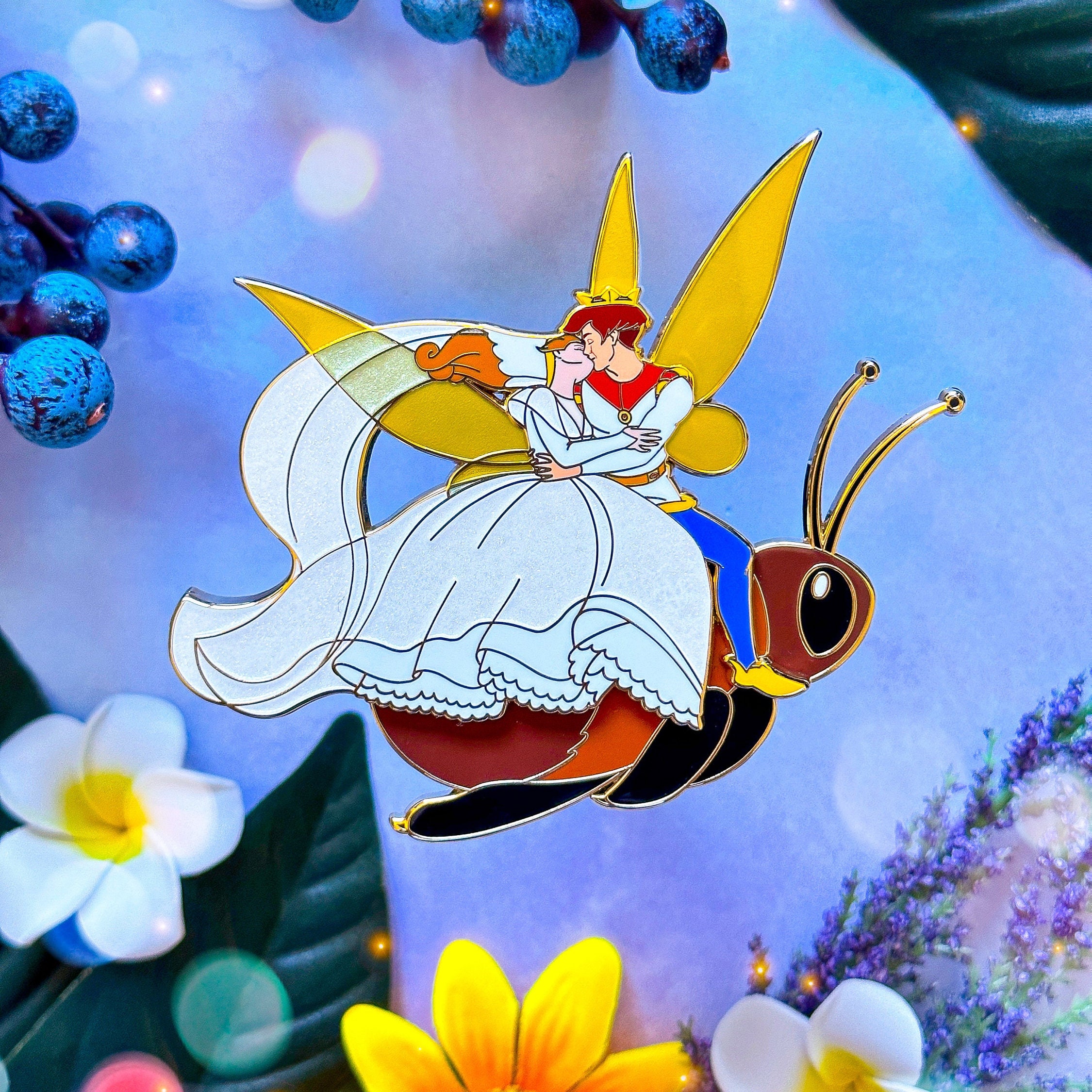 Wedding Kiss - Thumbelina Inspired Pin - Etsy