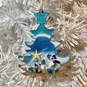Tree Ornament,Christmas Tree Ornament,Beach House Decor,Personalized Beach Ornament,Unique Ornament,Beach Lover Ornament,Beach Art