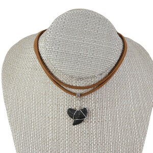 Tiger Shark Tooth Vegan Suede Choker