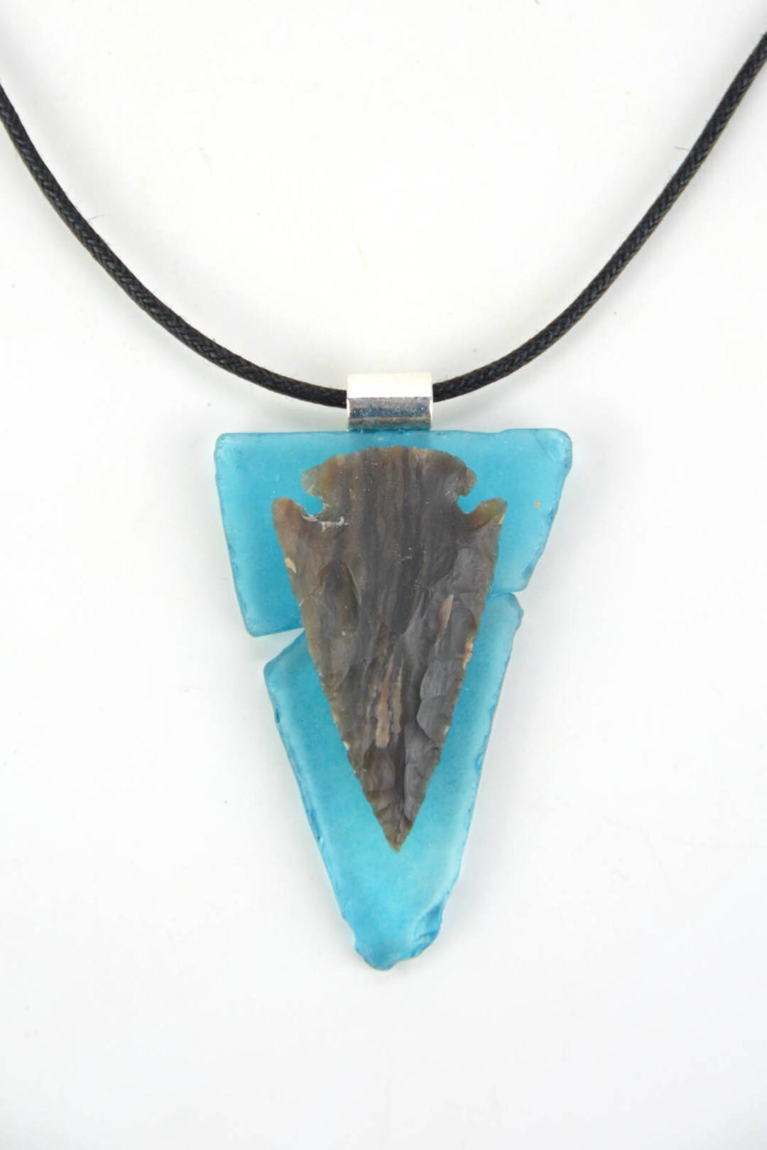 Arrowhead Replica Sea Glass Pendant Necklace Etsy arrowhead-replica-sea-glass-pendant-necklace-etsy