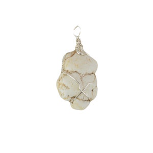 White Howlite Pendant Necklace