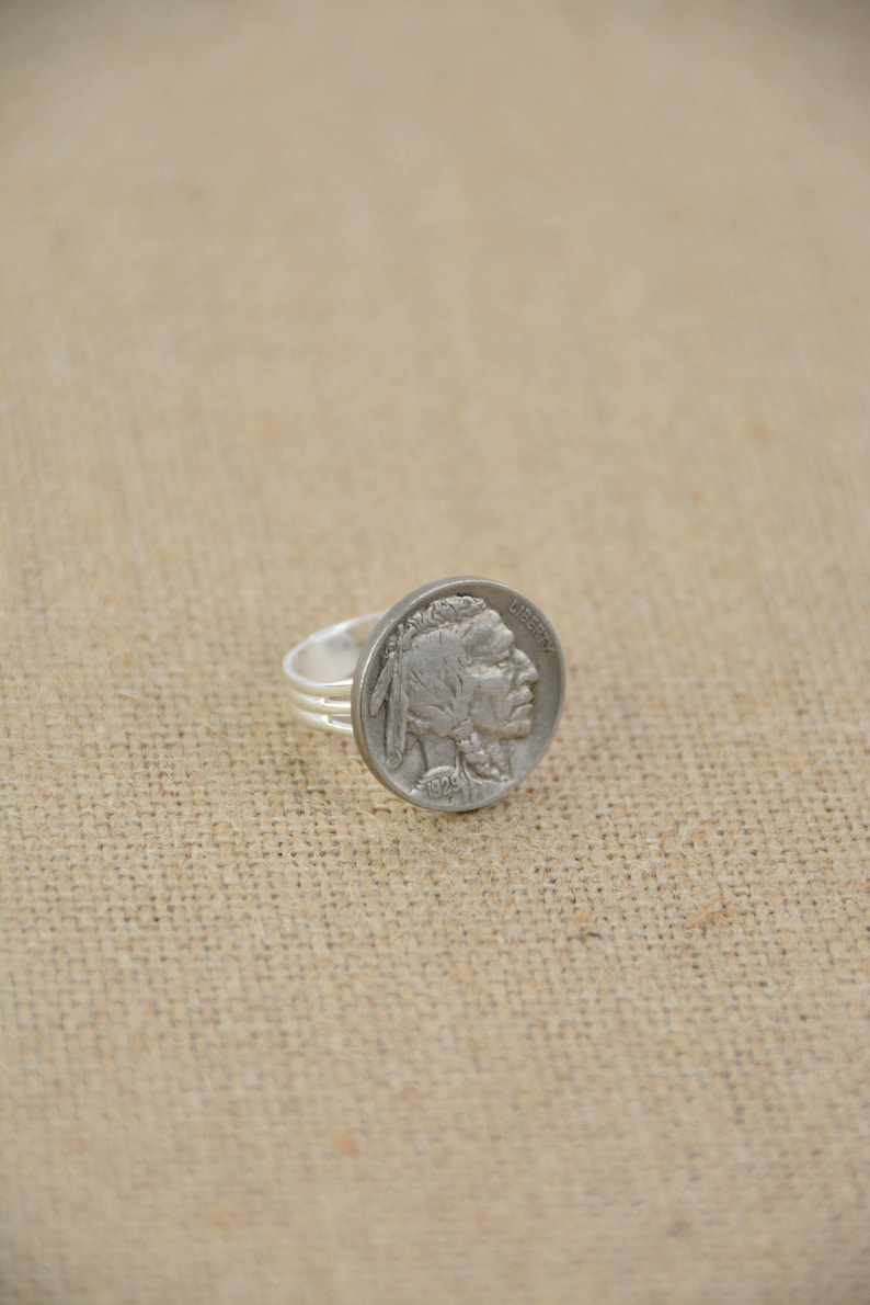 Indian Head Nickel Adjustable Ring - Etsy