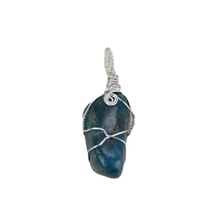 Blue Apatite Pendant Necklace