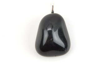 Obsidian Pendant Necklace