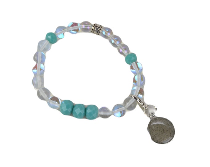 Mermaid Glass & Beach Sand Stretch Bracelet