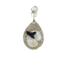 Shark Tooth & Shells Pendant Necklace