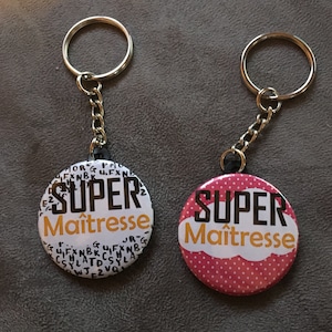 Personalized Keychain Super Mistress - Multicolored - gift, mistress, atsem