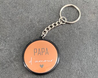 Super Dad / Loving Dad Badge or Keyring – Father’s Day Gift – Personalized Sweet Note – Personalized Bottle Opener