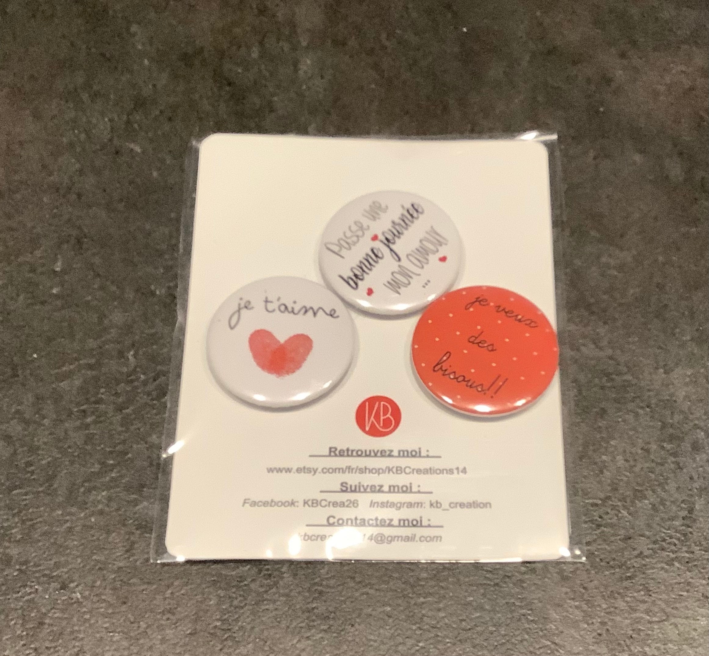 Magnets Mots Doux Amour - Aimant Decoration