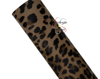 Leopard Print Faux Leather, Cheetah Leather Sheet, Animal Print Craft Sheets, DIY Fabric Bows Earrings and More, Wholesale Craft Supplier