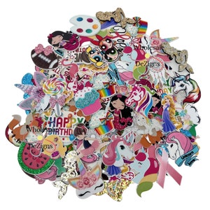Mixed Bag of Planar Resins Acrylic Unicorns Ballerinas Mermaids Football Cupcake Princess Animals Sensory Toys Fish Extenders 30+ Designs