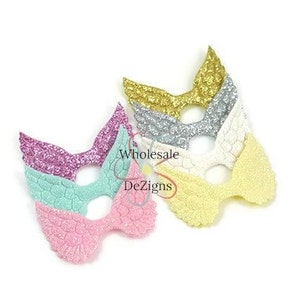 Glitter Wing Appliques, Wing Appliques, Pastel Angel Wings, Small Angel Wings, Craft Wings, Angel Wing Patch, 2" - 5 pcs