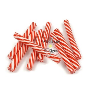 Candy Swirl Peppermint Mints Mix Christmas Theme Charms Fake Polymer Clay  Candies 30 pcs Decoden 2 Choices, PLAYCODE3