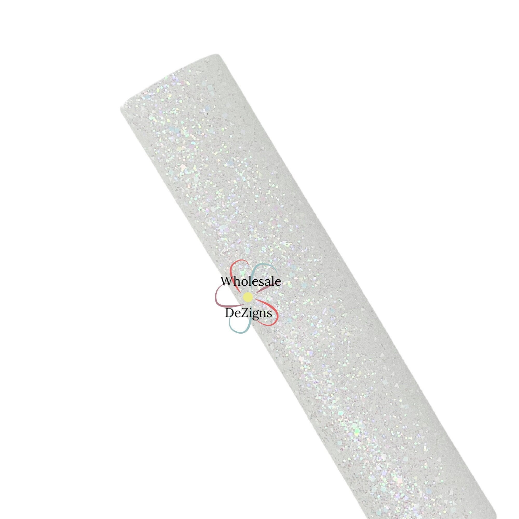 Glitz' Iridescent White Glitter Paper
