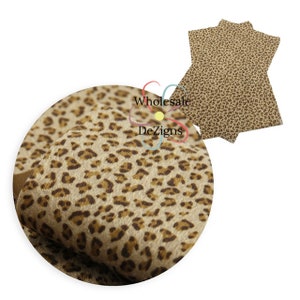 Leopard Faux Fur, Leopard Fabric, Leopard Fabric Sheet, Animal Print Fur, Cheetah Faux Fur, 8&quot; x 13.5&quot; Leopard Fabric, DIY Craft Material