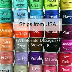 5 Yards Skinny Elastic Multi Pack 1/8&quot; Thin Elastic By The Yard Headbands Face Mask Elastic DIY 1/8 inch Wholesale Elastic Ships from USA