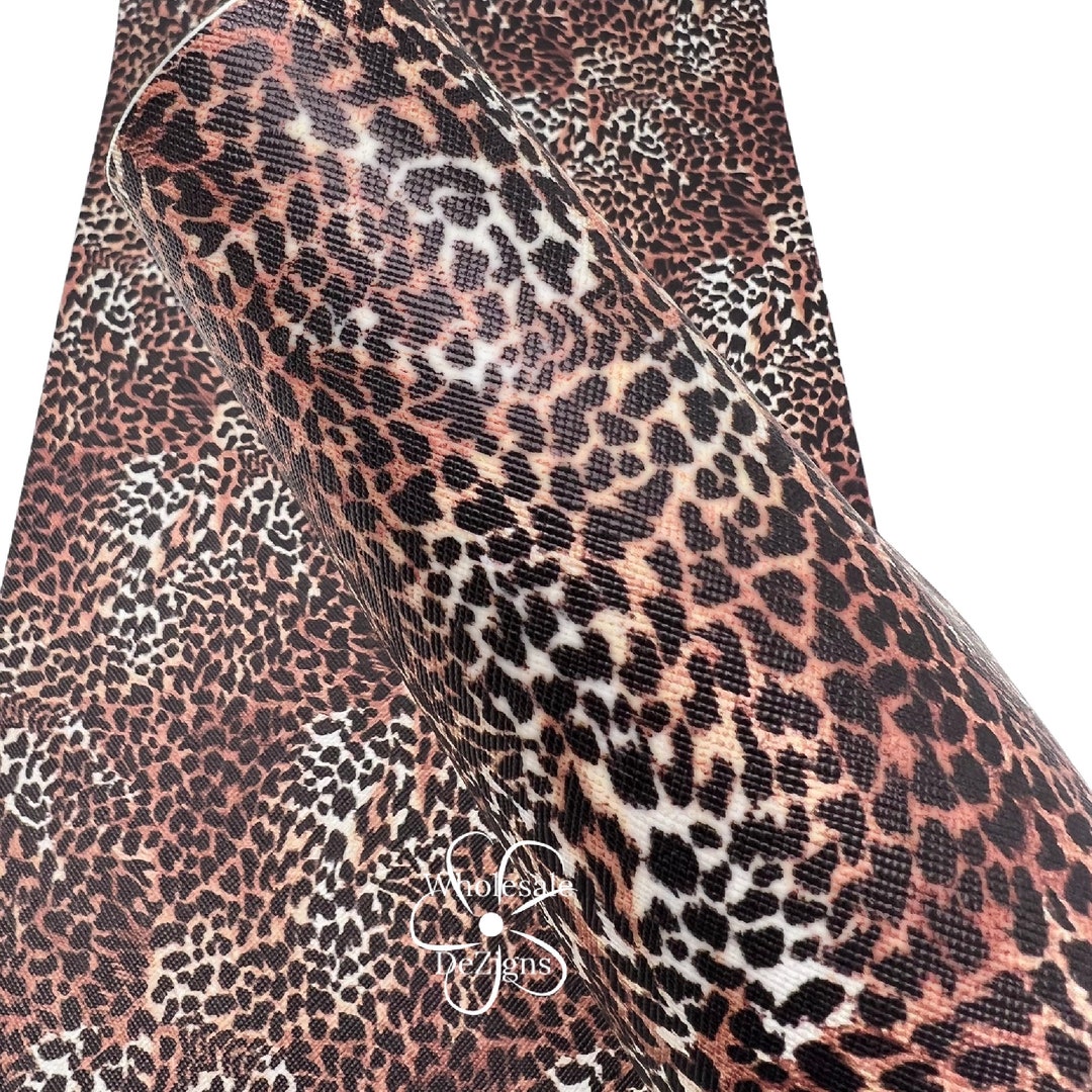 Animal Print Faux Leather, Cheetah Craft Leather, Leopard Leather, DIY ...