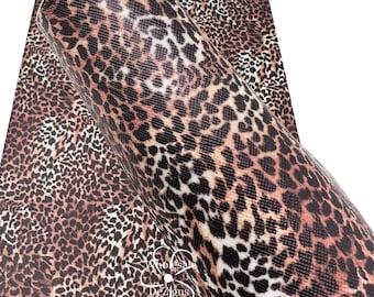 Animal Print Faux Leather, Cheetah Craft Leather, Leopard Leather, DIY Bows Earrings and More, Leather Supplies