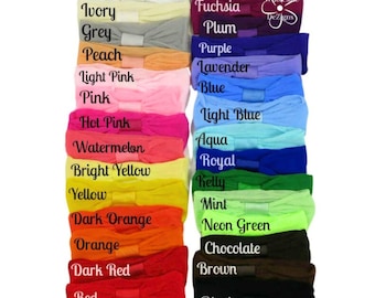 Nylon Elastic Headbands - 2.5" Wholesale Headbands Your Choice - DIY Interchangeable Stretch Headbands 2.5 inches, Soft Headbands