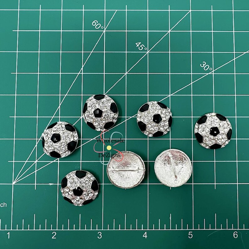 Soccer Button Soccer Rhinestones, Soccer Ball Buttons, Soccer Slider Embellishments ...