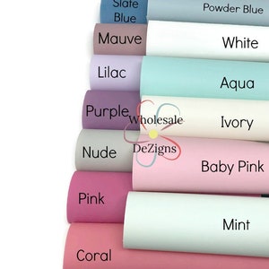 Jelly Sheets Plastic Faux Transparent Sheet Waterproof PVC Bows Pink Aqua White Ivory Grey +More 8" x 13.5" Fabric DIY Bows Crafts