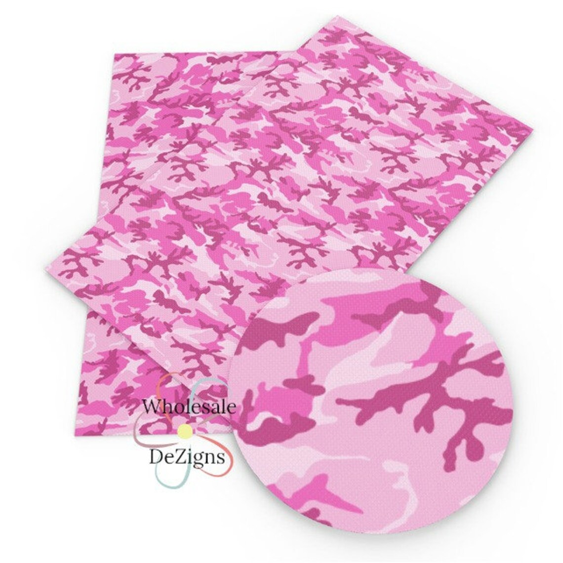 Pink Camo Faux Leather Sheet Camouflage Hot Pink Fall Impreso - Etsy España