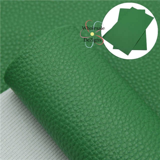 Dark Olive Green Vegan Leather Fabric for Upholstery Faux Leather