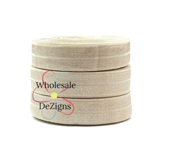 Champagne Foe Fold Over Elastic 5 8 Foe Headbands Etsy