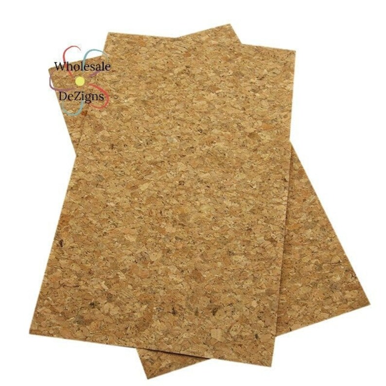 Cork Faux Fabric Sheet Tan Cork Board Printed Synthetic Etsy