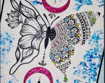 Celestial Butterfly Mandala